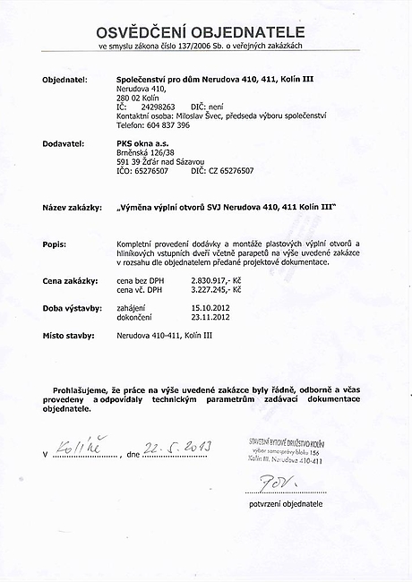 SPD Nerudova 410, Kolín